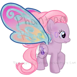 Size: 575x575 | Tagged: artist:phantom-rainbow, butterfly, butterfly pony, butterfly wings, derpibooru import, glimmer wings, hybrid, safe, solo, sweetsong, wings