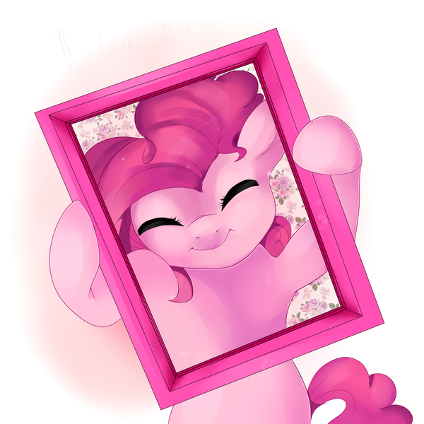 Size: 3000x3000 | Tagged: artist:fikakorv, derpibooru import, frame, pinkie pie, safe, solo