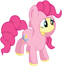 Size: 2200x2340 | Tagged: safe, artist:transparentpony, derpibooru import, fluttershy, pinkie pie, clothes, costume, simple background, solo, transparent background, vector