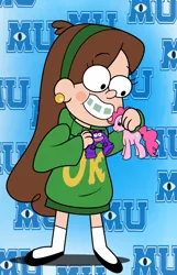 Size: 1280x1987 | Tagged: safe, artist:cartuneslover16, derpibooru import, pinkie pie, crossover, gravity falls, mabel pines, monsters university