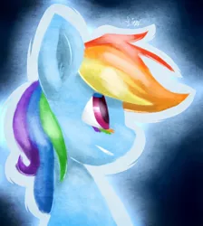 Size: 980x1096 | Tagged: safe, artist:lizzyoli-ravioli, derpibooru import, rainbow dash, portrait, solo