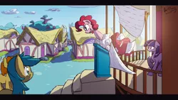 Size: 8000x4500 | Tagged: absurd resolution, applebuck season, artist:darkflame75, carrot top, derpibooru import, golden harvest, pinkie pie, podium, safe, scene interpretation, sunshower raindrops, the last roundup, twilight sparkle