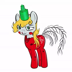 Size: 680x680 | Tagged: artist:jailbait, derpibooru import, food pony, hot sauce, oc, oc:sirachi, original species, ponified, safe, solo, sriracha, unofficial characters only