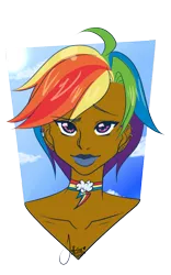 Size: 548x881 | Tagged: artist:jazzie-simone, derpibooru import, human, humanized, rainbow dash, safe, solo