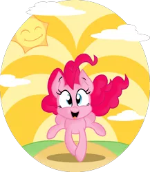 Size: 1565x1800 | Tagged: artist:strangiesleepy, derpibooru import, pinkie pie, safe, solo, sun