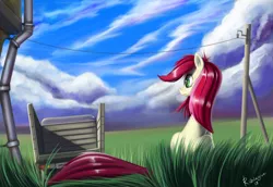 Size: 2000x1378 | Tagged: artist:rublegun, derpibooru import, roseluck, safe, solo, truck