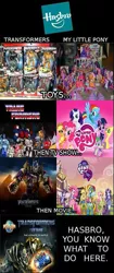 Size: 303x720 | Tagged: safe, derpibooru import, applejack, fluttershy, pinkie pie, rainbow dash, rarity, spike, twilight sparkle, equestria girls, bumblebee, mane seven, mane six, optimus prime, toy, transformers, universal studios