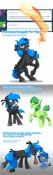 Size: 600x1977 | Tagged: artist:kilo, ask, derpibooru import, oc, oc:fire juggler blue, safe, tumblr, unofficial characters only