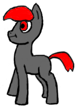 Size: 159x225 | Tagged: safe, artist:lunatichell, derpibooru import, oc, unofficial characters only, earth pony, pony, blank flank, simple background, solo