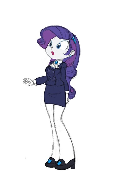 Size: 651x1020 | Tagged: safe, artist:carnifex, derpibooru import, rarity, equestria girls, solo, surprised