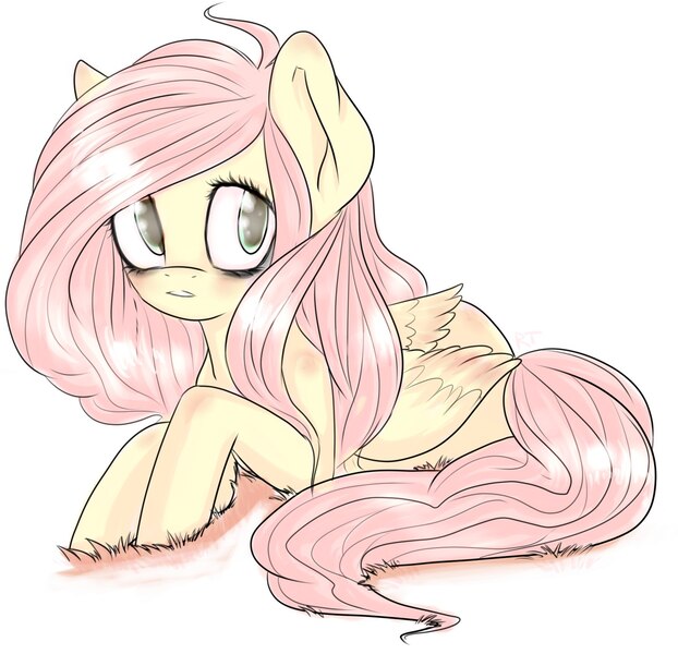 Size: 1444x1393 | Tagged: artist:yukomaussi, derpibooru import, fluttershy, safe, solo