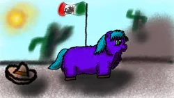 Size: 1612x912 | Tagged: abandoned, artist:irongalley, cactus, derpibooru import, fluffy pony, mexico, safe, solo