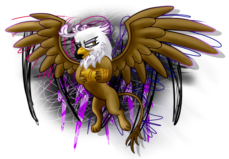 Size: 2012x1400 | Tagged: safe, artist:wolframclaws, derpibooru import, gilda, gryphon, rule 63, simple background, solo, transparent background