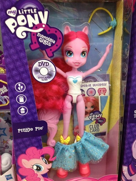 Size: 500x667 | Tagged: safe, derpibooru import, pinkie pie, equestria girls, doll, featureless crotch, irl, photo, ponied up, toy, you had one job