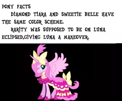 Size: 1018x846 | Tagged: derpibooru import, diamond tiara, fact, facts, luna eclipsed, pinkluna, pony fact, princess luna, safe, solo, sweetie belle, trivia