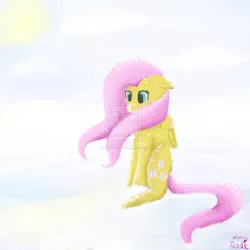 Size: 894x894 | Tagged: artist:candiedkittens, derpibooru import, fluttershy, safe, snow