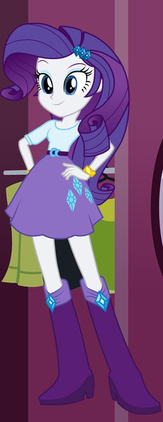 Size: 539x1390 | Tagged: safe, artist:liggliluff, derpibooru import, rarity, equestria girls, blouse, boots, bracelet, clothes, dressup game, high heel boots, jewelry, shoes, show accurate, skirt, solo