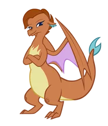 Size: 487x570 | Tagged: artist:queencold, derpibooru import, dragon, dragoness, g3.5, g3.5 to g4, generation leap, safe, simple background, solo, teenaged dragon, transparent background, whimsey weatherbe