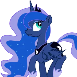 Size: 4000x4000 | Tagged: artist:lisa400, derpibooru import, original vector, princess luna, safe, simple background, solo, transparent background, vector, walking