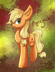 Size: 762x1000 | Tagged: applejack, artist:musicglare, derpibooru import, safe, solo