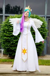 Size: 749x1129 | Tagged: safe, artist:windaria, derpibooru import, princess celestia, human, cosplay, irl, irl human, photo, solo