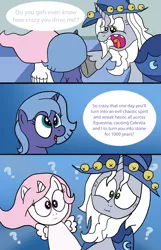 Size: 2550x3965 | Tagged: artist:t-3000, cewestia, comic, derpibooru import, discord is star swirl, filly, foreshadowing, princess celestia, princess luna, safe, star swirl the bearded, woona