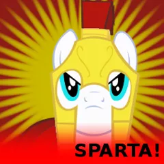 Size: 250x250 | Tagged: 300, derpibooru import, guard, royal guard, safe, solo, sparta, spoilered image joke, this is sparta