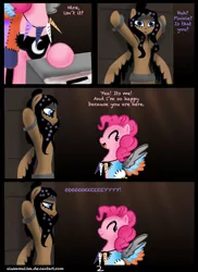 Size: 762x1048 | Tagged: artist:helenasherzblut, comic, comic:the cupcake victim, derpibooru import, fanfic:cupcakes, grimdark, oc, pinkie pie, the cupcake victim