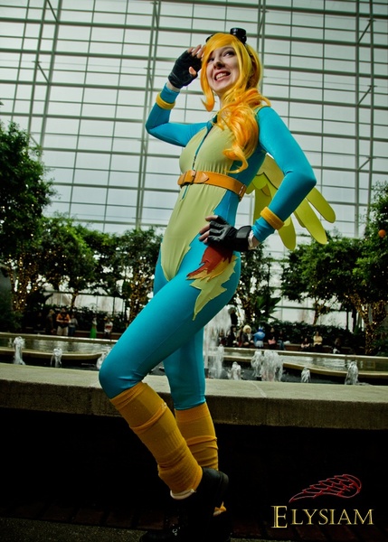 Size: 643x900 | Tagged: artist:spaniel122, cosplay, derpibooru import, human, irl, irl human, katsucon, photo, safe, solo, spitfire, wonderbolts uniform