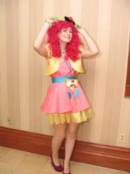 Size: 487x650 | Tagged: anime usa, artist:pikalachan, cosplay, derpibooru import, groucho mask, human, irl, irl human, photo, pinkie pie, safe, solo