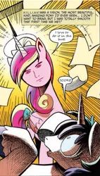 Size: 293x515 | Tagged: artist:olivia-y, cadance was a vision, edit, face, idw, implied pegging, killian donnelly, meme, princess cadance, shining armor, suggestive