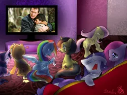 Size: 1032x774 | Tagged: applejack, bridge to terabithia, crying, derpibooru import, exploitable meme, fluttershy, mane six, meme, oc, oc:pauly sentry, pinkamena diane pie, pinkie pie, rainbow dash, rarity, sad movie meme, safe, twilight sparkle