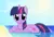 Size: 4000x2700 | Tagged: safe, artist:galekz, derpibooru import, twilight sparkle, pony, unicorn, beach, cloud, cute, featured image, female, happy, image, looking at you, lying down, mare, outdoors, partially submerged, png, sand, smiling, solo, sun, unicorn twilight, water, wet, wet mane, wet mane twilight sparkle, wet tail
