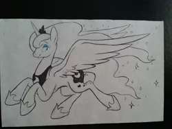 Size: 1280x960 | Tagged: artist:violetvampirevixen, derpibooru import, princess luna, safe, solo, traditional art