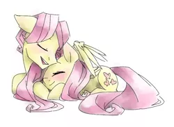 Size: 960x704 | Tagged: adorascotch, artist:annie-aya, blushing, butterscotch, cuddling, cute, derpibooru import, eyes closed, female, flutterscotch, fluttershy, male, open mouth, rule 63, rule63betes, safe, selfcest, self ponidox, shipping, shyabetes, simple background, singing, smiling, snuggling, straight, white background, wing blanket