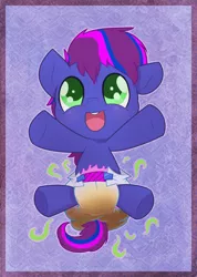 Size: 712x1000 | Tagged: safe, artist:cuddlehooves, derpibooru import, oc, unofficial characters only, pony, baby, baby pony, cuddlehooves is trying to murder us, cute, diaper, foal, messy diaper, paddycakes, poop, solo