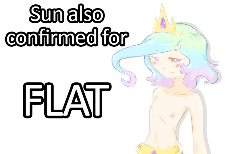 Size: 810x531 | Tagged: artist:cold-blooded-twilight, breasts, delicious flat chest, derpibooru import, explicit source, female, flatchestia, human, humanized, image macro, meme, moonbase alpha, nipples, nudity, princess celestia, questionable, solo, solo female, topless