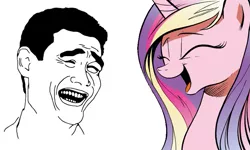 Size: 829x497 | Tagged: bitch please, cadance laughs at your misery, exploitable meme, meme, princess cadance, safe, yao ming