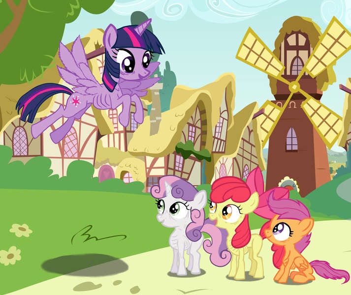 Size: 1880x1582 | Tagged: semi-grimdark, artist:steampoweredstallion, derpibooru import, apple bloom, scootaloo, sweetie belle, twilight sparkle, twilight sparkle (alicorn), alicorn, pony, anorexic, cutie mark crusaders, female, mare, skin and bones, skinny