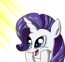 Size: 900x855 | Tagged: safe, artist:zsparkonequus, derpibooru import, rarity, happy, smiling, solo, sunshine, surprised