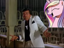 Size: 640x480 | Tagged: cadance laughs at your misery, derpibooru import, enter the ninja, exploitable meme, meme, obligatory pony, princess cadance, safe, shuriken