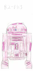 Size: 599x1269 | Tagged: artist:breakdown, astromech droid, barely pony related, derpibooru import, doodle, pinkie pie, safe, star wars