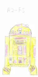 Size: 630x1280 | Tagged: artist:breakdown, astromech droid, barely pony related, derpibooru import, fluttershy, safe, star wars