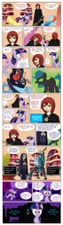 Size: 1016x3600 | Tagged: safe, artist:crydius, derpibooru import, applejack, queen chrysalis, rainbow dash, twilight sparkle, comic, crossover, demongo, double, kairi, kingdom hearts, samurai jack, skullgirls