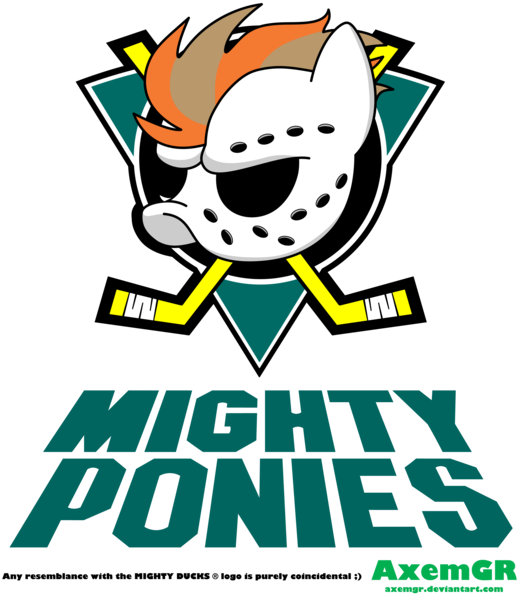 Size: 2854x3278 | Tagged: anaheim ducks, artist:axemgr, crossover, derpibooru import, logo, mighty ducks, nhl, parody, safe, the mighty ducks of anaheim