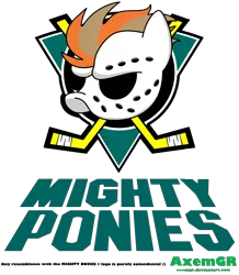 Size: 2854x3278 | Tagged: anaheim ducks, artist:axemgr, crossover, derpibooru import, logo, mighty ducks, nhl, parody, safe, the mighty ducks of anaheim