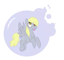 Size: 625x589 | Tagged: safe, artist:fangkittyartist, derpibooru import, derpy hooves, pegasus, pony, bubble, derpface, female, mare, simple background, solo, transparent background