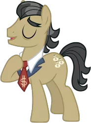 Size: 3250x4385 | Tagged: safe, artist:axemgr, derpibooru import, filthy rich, earth pony, pony, male, simple background, solo, stallion, transparent background, vector