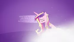 Size: 1920x1080 | Tagged: artist:divideddemensions, derpibooru import, mark wills, messy, messy mane, princess cadance, rascal flatts, safe, solo, song reference, vector, wallpaper, what hurts the most