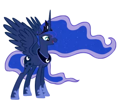 Size: 5000x4500 | Tagged: absurd resolution, artist:draikjack, derpibooru import, princess luna, safe, simple background, solo, transparent background, ultimate luna, vector